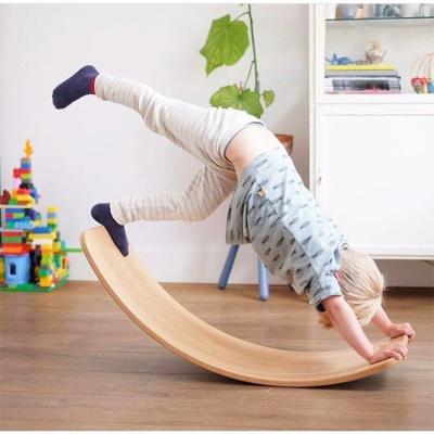 China Wood DROP BALANCE BOARD YOGA BOARD MULTIFUNCTIONAL SHIPPING ROCKER for sale