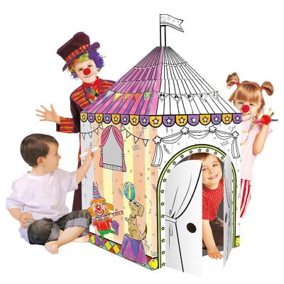 China DIY Maker Clown Troupe Circus Mongolian Yurts 2020 Large Rocket Paper Size With Dustproof Pens for sale