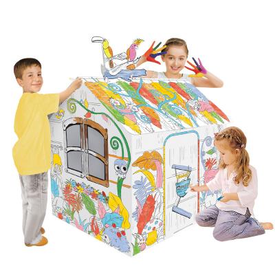 China 2020 Hot Big Size Mind Board Drawing House Villa DIY Maker Toys Paper Dustproof Pens for sale