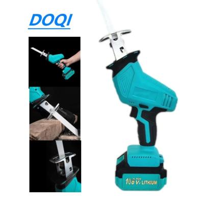 China Wood Saw DOQI 20 handheld cordless reciprocating cutting saw metal saw belt, one 3.0/4.0Ah lithium-ion battery plastic toolbox for sale