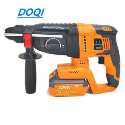 China Construction 20V lithium-ion power supply rotary drilling rig without rope hammer drill bit with 2 4.0AH batteries plastic toolbox for sale