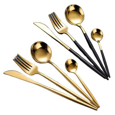 China Amazon Viable Hot Sales High Quality Knife Fork And Spoon Luxury Dinnerware Sets for sale