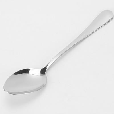 China Factory Wholesale 5 Size 410 Stainless Steel Viable Spoons Western Food Hotel Household Tableware Spoon for sale