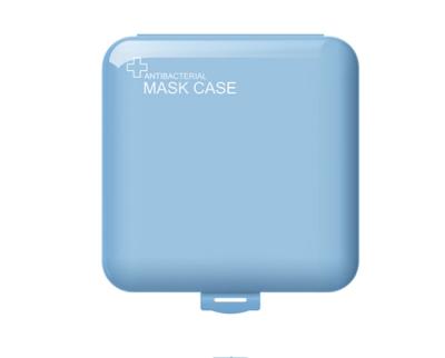 China Recyclable Sustainable Plastic Dust Mask Storage Box Organizer And Portable Face Mask Case for sale