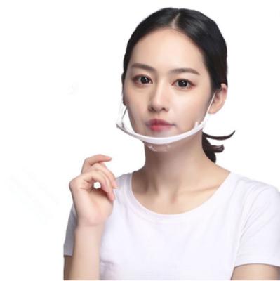 China Environmental protection reusable transparent plastic facemask maesk anti-saliva sanitary facemask for sale