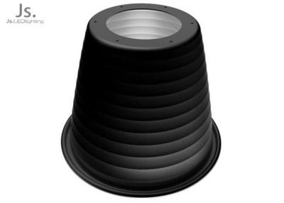 China Black Aluminum Lamp Reflector Powder Dusting Surface Fit 50-200w High Bay Low Bay for sale