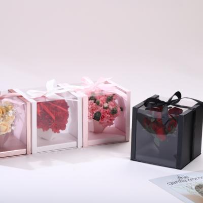 China Wholesale Mother's Day Recyclable Birthday Roses Flower Packaging Wedding Flower Box Roses Valentine's Day Flower Box for sale