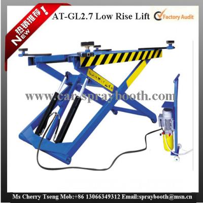 China AT-GL2.7 Thin Structure Hydraulic Car Lift , Automotive Scissor Lift For Tyre Repair for sale