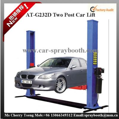 China AT-G232D 2.2kw Two post hydraulic lifts for cars , Double Column Cylinder Lift 1ph / 3ph for sale