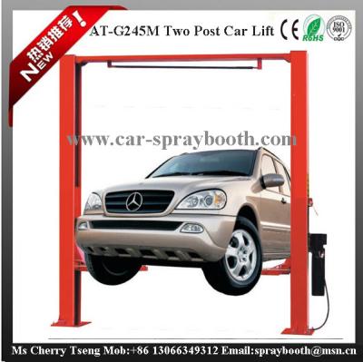 China AT-245M 220v-380v Hydraulic Car Lift 1800mm Lifting Height 2 Post Auto Lift Manufacturer for sale