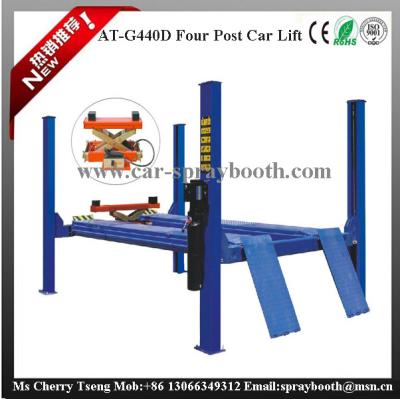 China AT-440D 2.2kw Garage Car Lift , 4 Post Car Lifts For Four Wheel Alignment for sale