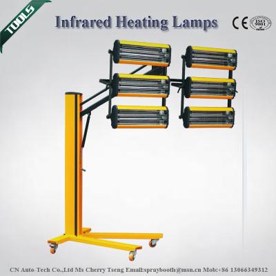 China Quartz Infrared Curing Lamp , Automatic Overload Protection Powder Coat Curing Lamp AT-60W for sale