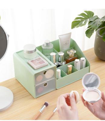 China Student Viable Multifunctional Remote Control Drawer Storage Box Sundries Ahmohan Plastic Cosmetic Storage Box for sale