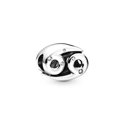 China Factory wholesale fashionable 925 sterling silver high quality pandoraex gemini series charms at the twelve for sale