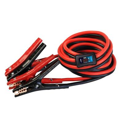 China Car Engine U L Test Clamp Portable Medium Duty Car Emergency Tools 4GA 16Feet Battery Jump Cable With Reverse Polarity Protector for sale