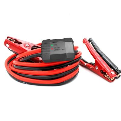 China Car Auto Anti-Reverse 8GAUGE 12FEET Jumper Booster Middle Size Car Connection Backup Cables With Smart Protector for sale