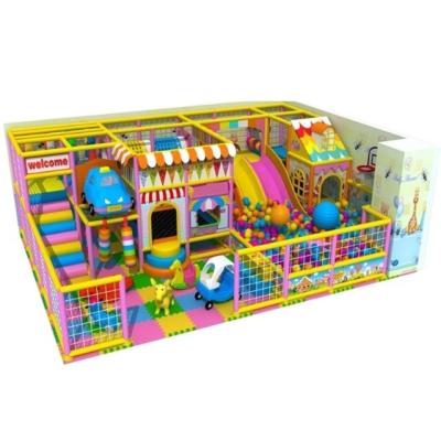 China Wooden kids colorful play amusement room,small playground equipment for baby, soft indoor playground for sale