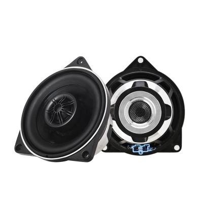 China Aluminum Car Audio Direct Fit Sound System 4 Inch Upgrade Coaxial Speakers Plug & Play System 2 Way For BMW for sale