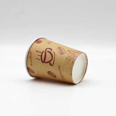 China China Manufacturers 8oz Disposable Cheap Price Take Away Single Wall Printed Disposable Pe Drink Coffee Hot Paper Cups for sale