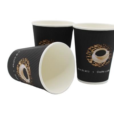 China Popular Disposable Water Base Diagram Windings Wallpaper Biodegradable Disposable Custom Coffee Cups for sale