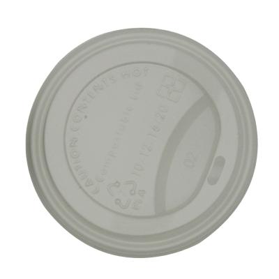 China Disposable Hot Selling Plastic Cover CPLA Cup Sleeve Coffee Cups Plastic Biodegradable Takeaway Hot Lid for sale