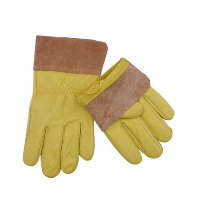 China Welding Sheepskin And Swelder Crack Whip Wear-Resisting Gloves Non-Slip Heat Insulation Welding Gloves for sale