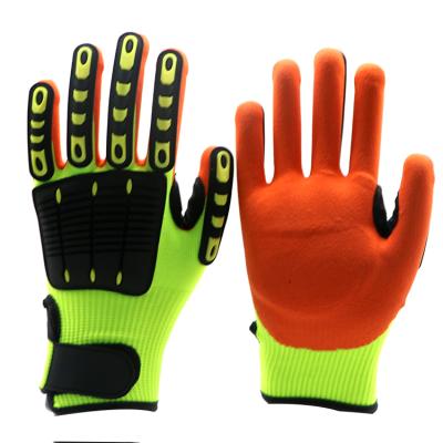 China Anti Slip Work Gloves Impact Resistant Safety Gloves Anti Impact Cut Resistant Glove Men Reduce Vibration For Lawn Mower for sale