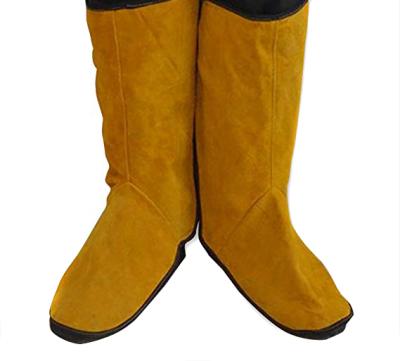 China Welding Swelder Whip Leather Welding Gaiters Welding Leg Guard Protective Shoes Feet Cover for sale