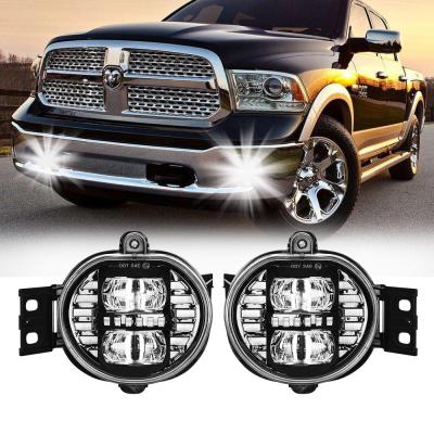 China Factory Replacement Fog Light LED Bulb Bumper Fog Lights Angel Eye Daytime Driving Lamps For Dodge Ram 1500 2500 3500 Durango LY-TYFL-003 for sale