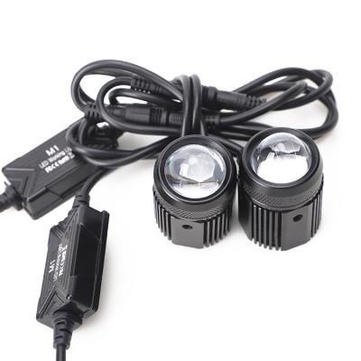 China For Motorcycle Waterproof High IP 67 3000k 6000k Led Fog Lamp Driving Light White Mini - Amber Dual Colors Led Driving Light For cars&motorcycle for sale