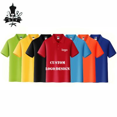 China High Quality Unisex Customized Logo Shirt Business Mens Anti-Wrinkle Summer Work Polo Shirts Plain T-Shirt For Men for sale