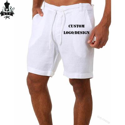 China custom clothing manufacturers Anti-wrinkle mens shorts lace linen loose leisure wear mens workout underpants for sale