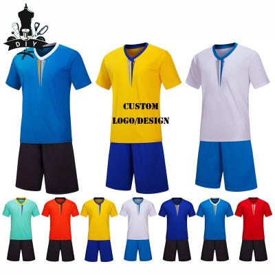 China Square 2022 Latest Men Set Shorts Customize Sweat Suits Quick Dry Breathable Soccer Jerseys Uniforms Sets for sale