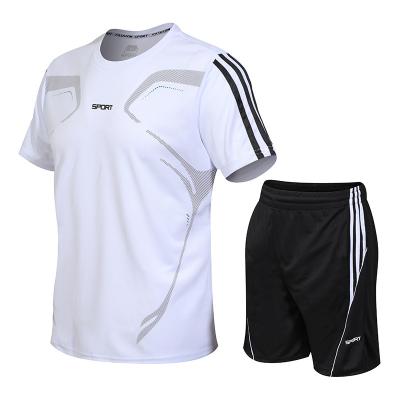 China Summer QUICK DRY Men's Basketball Tracksuit Teams Breathable Two Piece Sportswear T-shirt And Shorts Set for sale