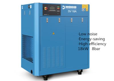 China Schraubenartiger Luftkompressor mit dauerhaftem magnetischem Motor 18kW 8bar für industrielles zu verkaufen