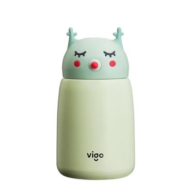 China Cute Kids Viable Deer Heat Insulation Customization Elf Water Bottle For School Children Boys Girls for sale