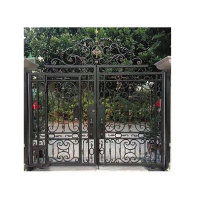 Cina Good price modern villa entry house base track gate designs electric high quality wrought iron gate in vendita