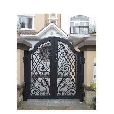 Cina High Quality Modern Garden Arch Wrought Iron Door Design For Home Entry Doors Wrought Iron French Doors in vendita