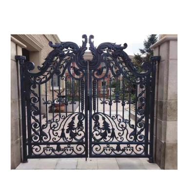 Cina Handforged Modern Decorative Wrought Iron Iron Main Gate in vendita