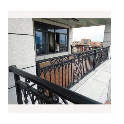 중국 Modern villa professional quality China manufacturer outdoor wrought iron stair railing balcony baluster 판매용