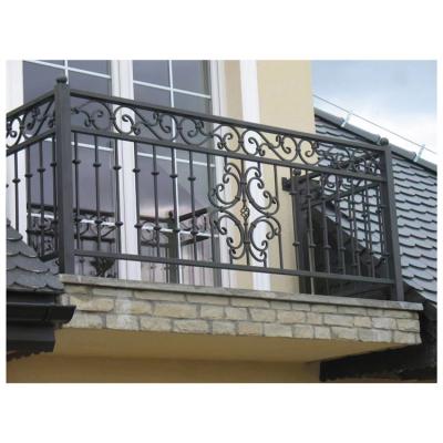 중국 Popular Modern Style Wrought Iron Balustrade For Stairs /Balcony/Decking Handrails Railing Simple Design 판매용