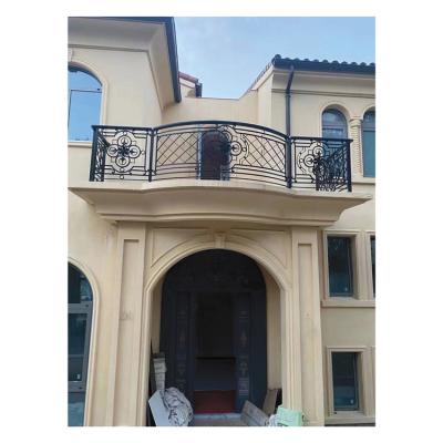 China Low Price Factory Supply Modern Wrought Iron Railing / Customized Fencing Designs For Stairs / Balcony for sale