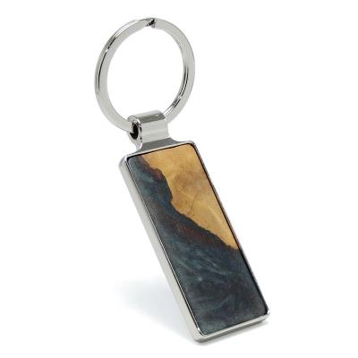 China Metal Resin Arts Wooden Key Chain Wooden Gifts Key Chain Sticker Gifts Zinc Alloy Ring Holder Promotion DIY Unlocking Key Chain for sale