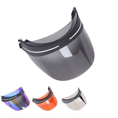 China Custom Character LOGO! High Quality Plastic UV Protectors Adult PVC Sun Visor Transparent Beach Sun Visor Hat Cap Supplier for sale