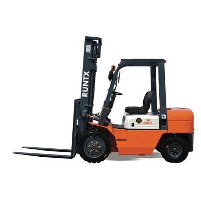 China Hydraulic Systems New Engine 3 Ton Chinese Diesel Forklift Truck Cheap Price With Different Mast for sale