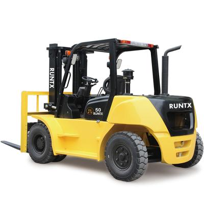 China Stable Double Front Wheel 5 Ton Forklift Diesel Hydraulic Forklift Froklifts Price for sale