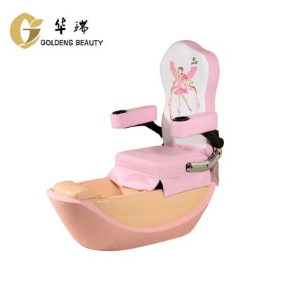 China Pink Foot Spa Beauty Salon Durable Kids Vibration Massage Spa Pedicure Chair for sale