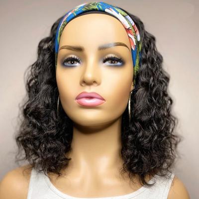 China Wholesale Silky Straight Wave Headband Wigs For Color Hair Women, Bob Short Headband Wigs for sale