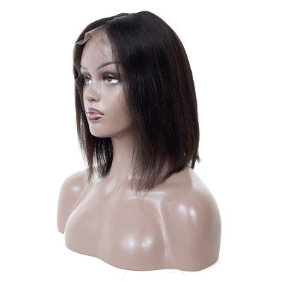 China Wholesale Silky Straight Bob Style Short Wave Wig Brazilian Lace Front Wig Virgin Human Hair Bob Wigs For Black Women for sale