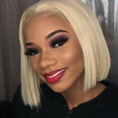 China Silky Straight Bob Wigs 100 Wave Hair,Short Curly Bob Wigs Human Hair Lace Front,Brazilian Colored Women Bob Lace Front Wig For Short Hair for sale